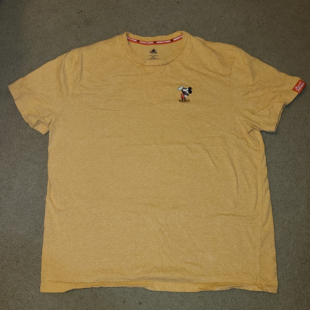 Disney Men's Mustard T-Shirt